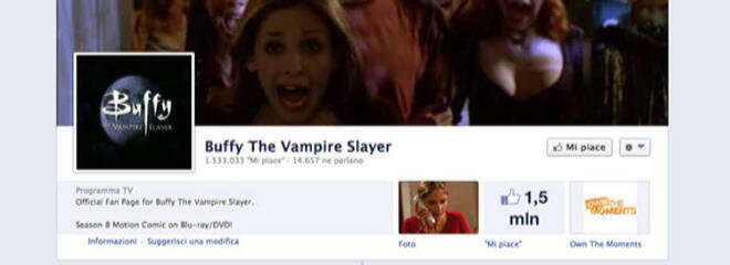 Immagine della pagina Facebook di Buffy